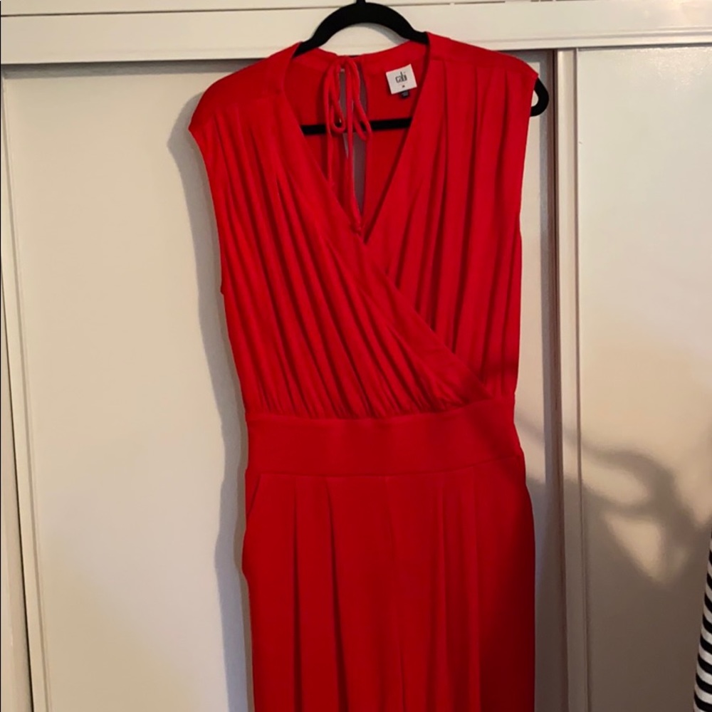 Red jumpsuit
